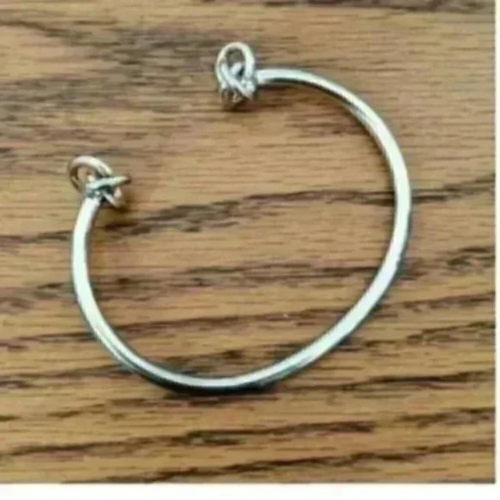 Gold Bangle Knot Cuff Bracelet